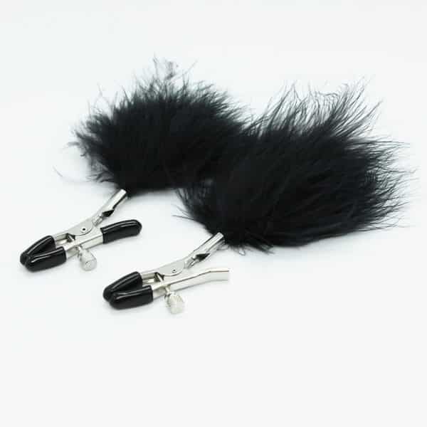 naughty-toys-nipple-clamps-with-black-feather-loveshop-cy