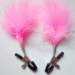 naughty-toys-nipple-clamps-with-pink-feather-sexshop-limassol