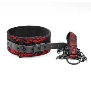 naughty-toys-red-collar-with-black-leash-sexshop-limassol