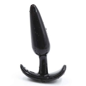 naughty-toys-small-jelly-soft-t-type-black-plug-10-cm-sexshop-limassol