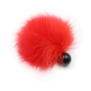 red-feather-tickler-with-bead-base-handle-12-cm-loveshop-cy
