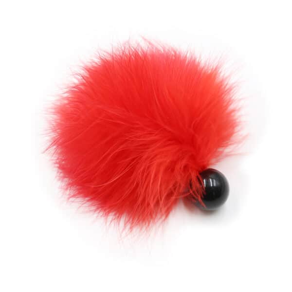 red-feather-tickler-with-bead-base-handle-12-cm-loveshop-cy