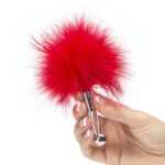 tickle-me-senseless-fluffy-feather-teaser-red-17cm-sexshop-limassol