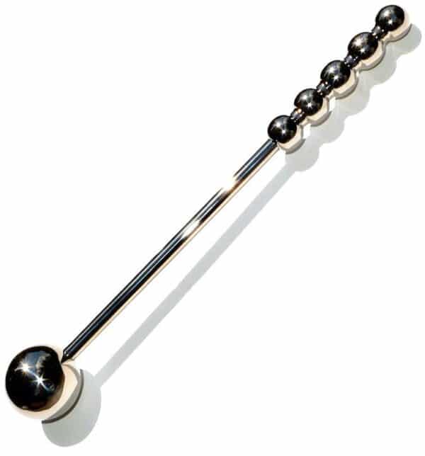 130141-Stainless-Steel-Beaded-Handle-with-Stick-27-cm-sex-toy