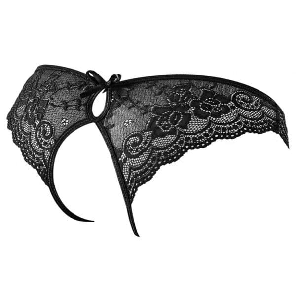 Crotchless-Floral-Lace-Pantie-Black-75713 Crotchless-Floral-Lace-Pantie-Black-75713