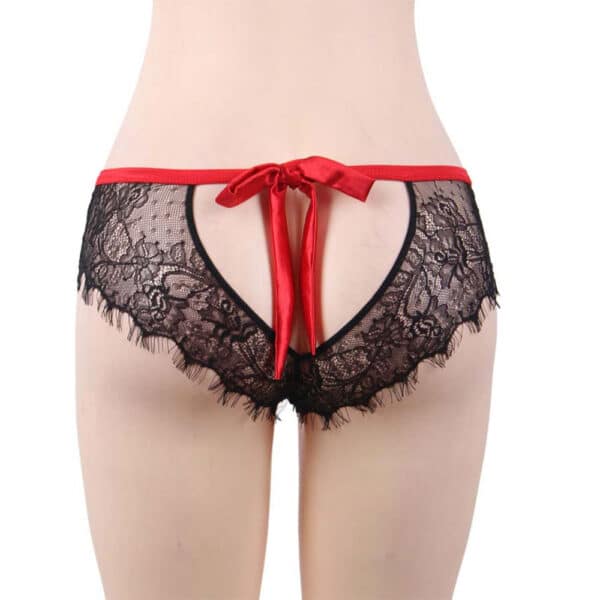 9151-Plus-Size-Black-Lace-Knickers-with-Red-Bow-Back-LingerieCy-5 9151-Plus-Size-Black-Lace-Knickers-with-Red-Bow-Back-LingerieCy-5