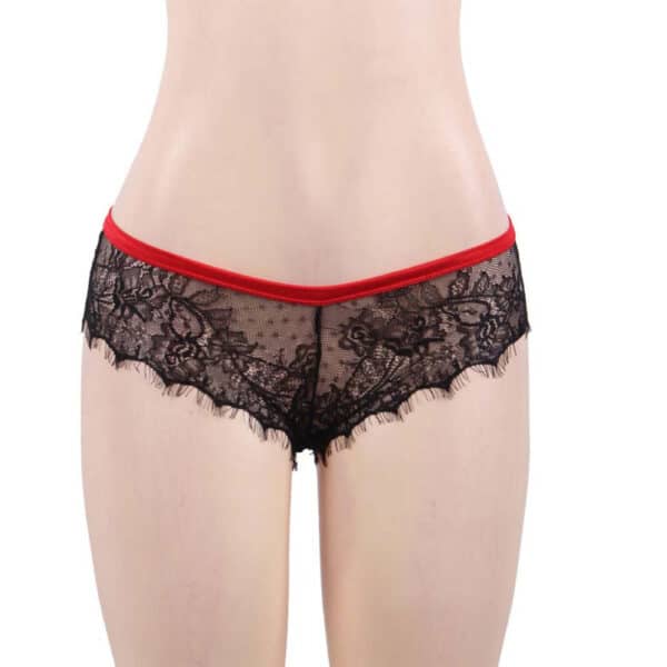 9151-Plus-Size-Black-Lace-Knickers-with-Red-Bow-Back-LingerieCy-8 9151-Plus-Size-Black-Lace-Knickers-with-Red-Bow-Back-LingerieCy-8