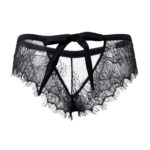 9153-Plus-Size-Black-Lace-Knickers-with-Bow-Back-1-LingerieCy