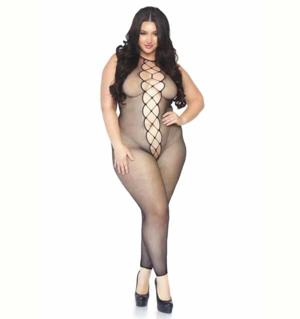 Leg-Avenue-Plus-Size-Lace-Up-Bodystocking-93513 Leg-Avenue-Plus-Size-Lace-Up-Bodystocking-93513