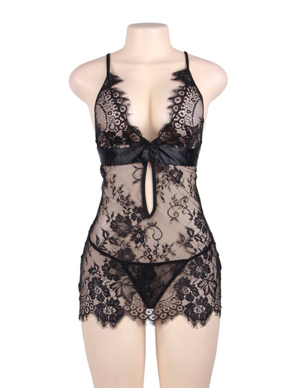Please-Me-Black-Babydoll-with-String-89331 Please-Me-Black-Babydoll-with-String-89331