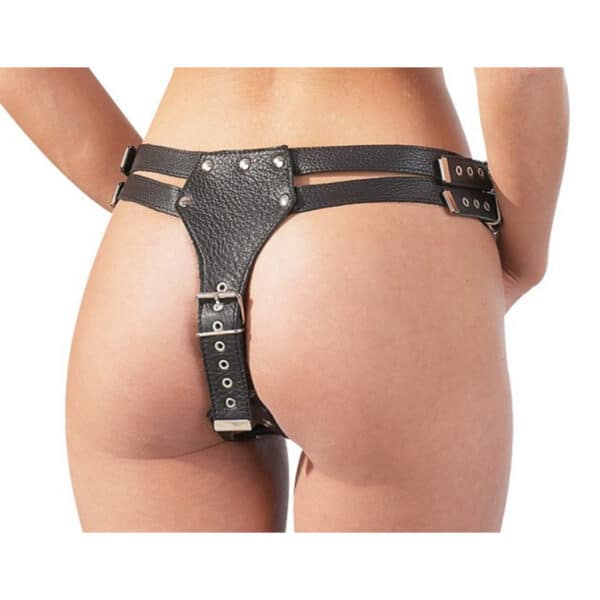 Zado-Leather-String-strap-on-with-three-Dildos-S-M-66295 Zado-Leather-String-strap-on-with-three-Dildos-S-M-66295