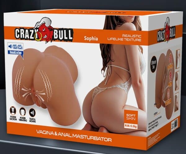 BM-009259Q-Sophia-realistic-female-butt-vibrator-sucker-sound-5.5Kg-latino-brown-color