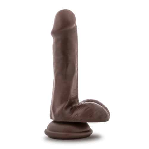19181-dr-skin-plus-posable-dildo-with-balls-chocolate-16.5-x-3-cm-love-shop-cy