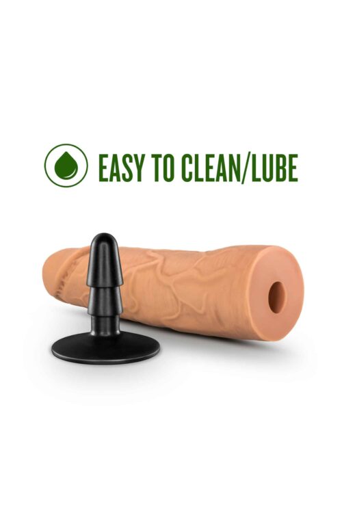 19207-lock-on-dynamite-dildo-with-suction-cup-adapter-mocha-17.7-5-cm-love-shop-cy-1