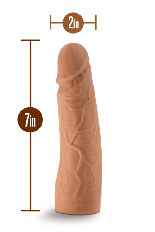 19207-lock-on-dynamite-dildo-with-suction-cup-adapter-mocha-17.7-5-cm-love-shop-cy-2