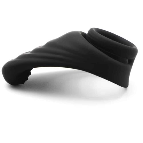 19285-silicone-dual-penis-ring-with-taint-teaser-black-love-shop-cy