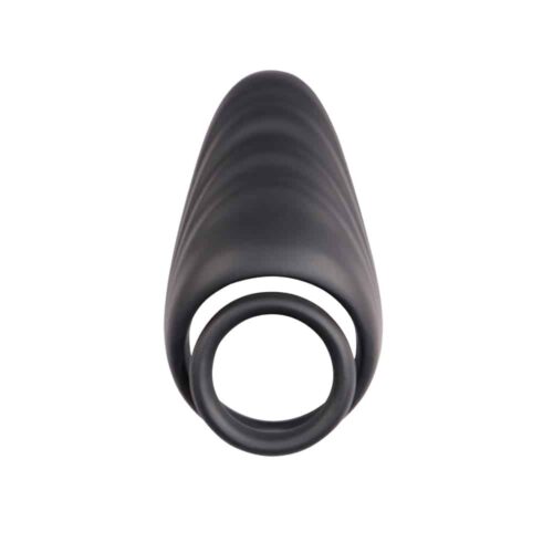 19285-silicone-dual-penis-ring-with-taint-teaser-black-love-shop-cy-cock
