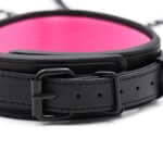 11573-leather-neoprene-black-pink-neck-collar-with-metallic-leash-60-cm-ek263200132-sexshop-ayia-napa