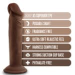 19315-DR_SKIN_Plus_Posable_dildo_Chocolate_16.5_3.8_cm_gay