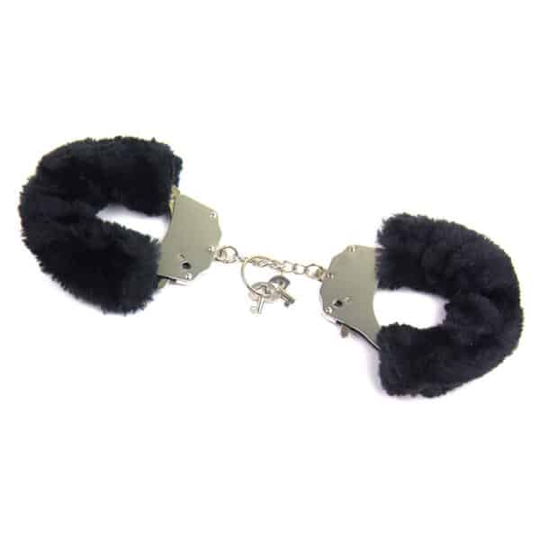 21287-naughty-toys-trong-stainless-steel-wrist-cuffs-lock-furry-black-sexshopcyprus