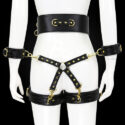 23769-naughty-toys-black-leather-corset-cuffs-hog-tie-restraints-4pcs-set-adults-love-boutique