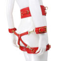 23771-naughty-toys-red-leather-corset-cuffs-hog-tie-restraints-4pcs-set-sex-shop-limassol