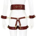 23773-NAUGHTY-TOYS-wine-red-leather-corset-cuffs-hog-tie-restraints-4pcs-set-1