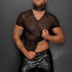 25407-H071_Leopard_flock_v-neck_t-shirt_1_sex_shop_cyprus_limassol