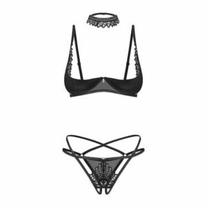 25677-plus-size-obsessive-donarella-half-bra-crotchless-thong-and-choker-black-ek6770-sexshopcyprus