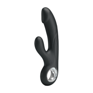 7371-pretty-love-selene-black-silicone-dildo-rabbit-vibrator-sexshop-ayia-napa