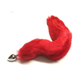 9097-small-size-aluminium-anal-plug-for-beginners-red-fox-tail-limassol-love-shop