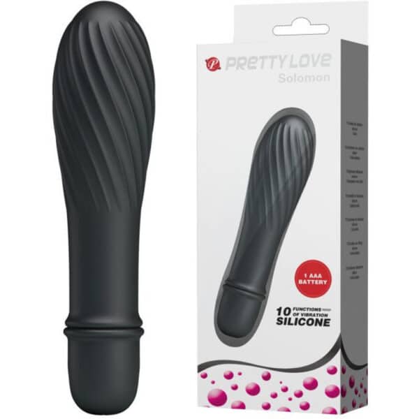 Small-black-vibrating-silicone-Bullet-Solomon-13cm-76931