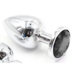 jeweled-metal-butt-plug-medium-black-8-cm-sex-shop-Limassol