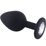 large-black-silicone-butt-plug-with-clear-jewel-sex-shop-Cyprus