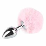 small-aluminium-butt-plug-with-pink-bunny-synthetic-tail-sex-shop-Larnaca