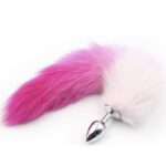 white-with-pink-tip-faux-fur-fox-tail-with-metal-butt-plug-small-Naughty-TOYS