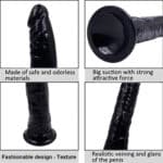 11421-Cyprus-Nicosia-Lovers-Dildo-with-suction-cup-18-cm-black-372400242-sex-shop-Limassol