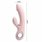 15029-Pretty-Love-Selene-Bunny-dildo-vibrator-Light-Pink-19-cm-sex-shop-Larnaca