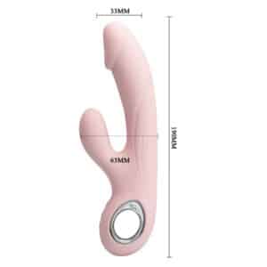 15029-Pretty-Love-Selene-Bunny-dildo-vibrator-Light-Pink-19-cm-sex-shop-Larnaca