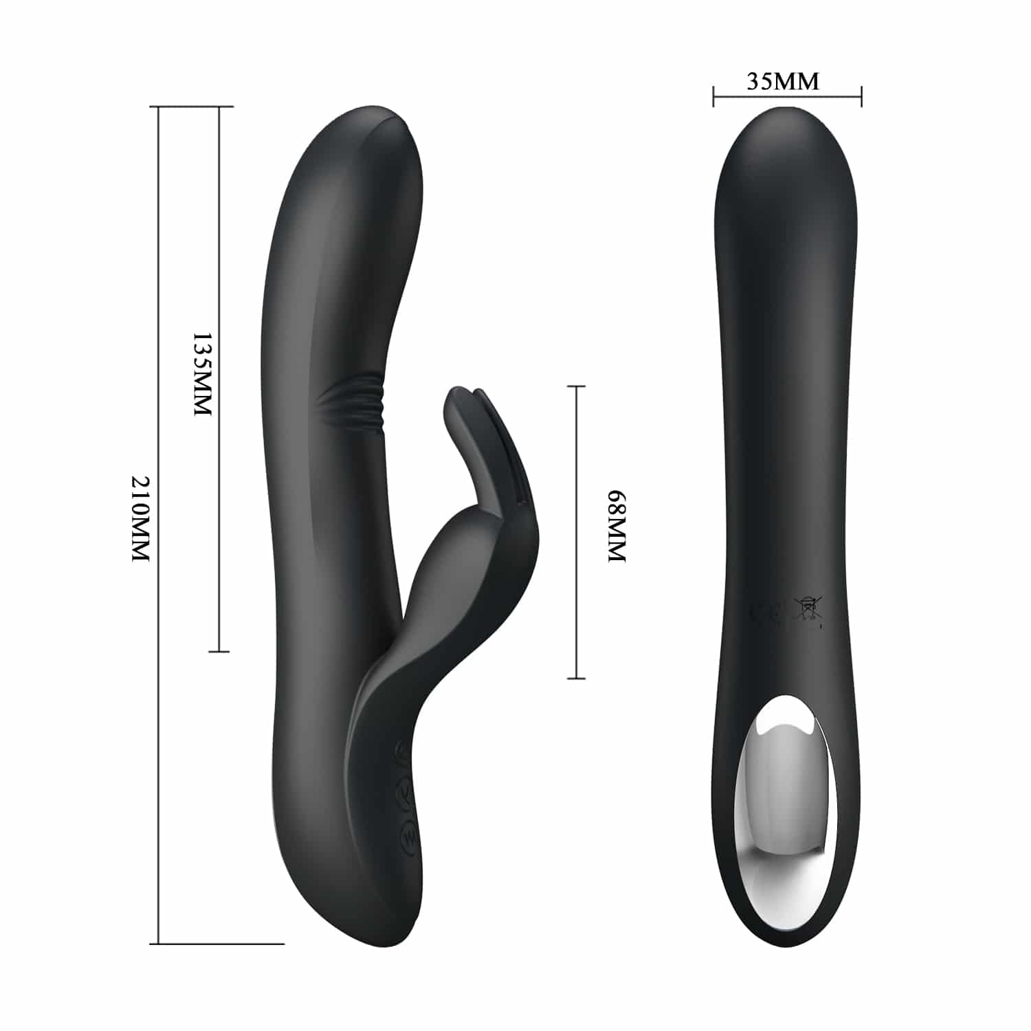 26045-BW-068002-1_Pretty_Love_Dylan_rabbit_vibrator_black_Sex-Shop-Yermasoyia
