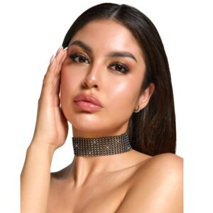 26277-Cottelli-Sparkly-black-choker-rhinestones-Love-shop-Limassol-chain