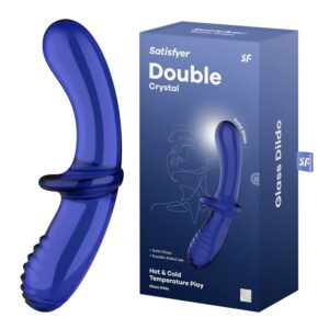 Satisfyer Double Crystal Dildo Blue sex shop Kibris