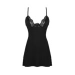 19393-PLUS-SIZE-Obsessive-Bellastia-chemise-and-thong-Black-Limassol-sex-shop