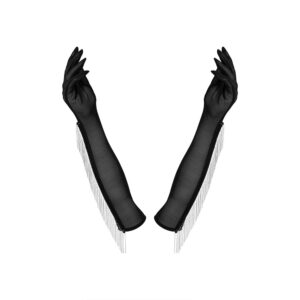 25743-Plus-Size-Obsessive-Milladis-gloves-with-silver-beads-BLACK-0075-Love-Shop-Limassol