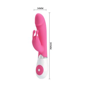 21233-pretty-love-gene-rabbit-dildo-vibrator-20-cm-Limassol-sex-shop