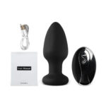 26525-10-Speed-Black-Vibrating-Rotating-Light-Up-Anal-Plug-with-Remote-Control-BY17-91-sexshop-Lemesos