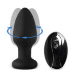 26525-10-Speed-Black-Vibrating-Rotating-Light-Up-Anal-Plug-with-Remote-Control-BY17-91-sexshop-Limassol