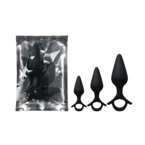 26527-Black-Color-Silicone-Butt-Plug-Set-with-Ring-BY17-247-Limassol-sexshop