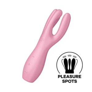 16817-satisfyer-threesome-3-clitoral-vaginal-vibrator-pink-Limassol-Love-Shop