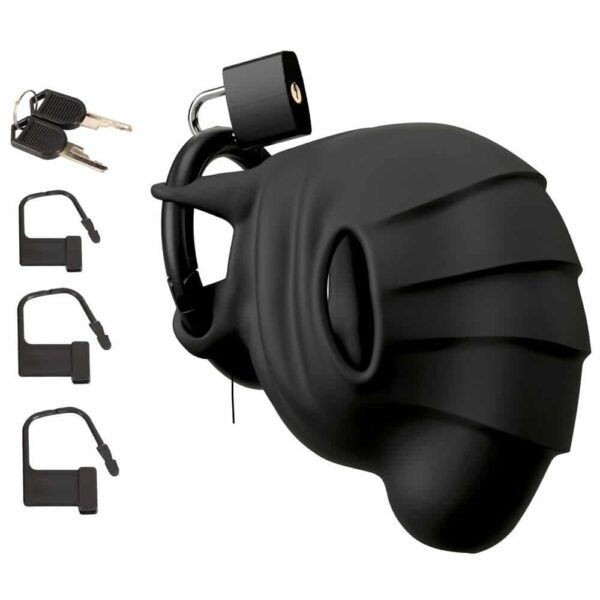 50043650000-black-velvets-cock-and-ball-silicone-cage-with-padlocks-sex-shop-larnaca